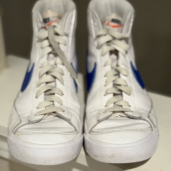 Nike Blazer Mid '77 By You White Purple Athletic Shoes Sneakers Women’s Size 9.5 - Picture 4 of 9